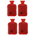 Spetebo Handwärmer Taschenwärmer Wärmflasche wiederverwendbar, Set 4-tlg., 4 verschiedene Motive, Kinder Handwärmer für unterwegs bunt