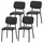 ravino A21 Esszimmerstuhl Polyester grau 4er Set