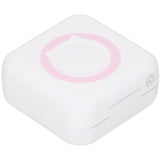 Multifunktions-Thermodrucker, Wireless BT Pocket Mobile Printer, 200 DPI USB Portable Smart Photo Printer für Alle Smartphones(Rosa)