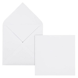 ÖKI Briefumschläge quadratisch ohne Fenster weiß nassklebend 500 St.