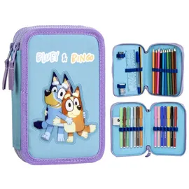 Cerdá Federmäppchen mit Zubehör Bluey Hellblau – Mädchen Cerdà