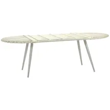 aea Gartentisch 90 x 75 x 180 cm Weiß