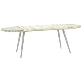 aea Gartentisch 90 x 75 x 180 cm Weiß