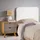 Idimex Kopfteil Ariela 90 cm gepolstert, weiß - Headboard mit Wandbefestigung und Kunstlederbezug, bequeme Bettrückwand für Einzelbett