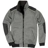 Scheibler Strick-Blouson Piering Gr. XL, grau-meliert