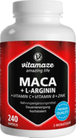 MACA 4:1 hochdosiert+L-Arginin Kapseln 240 St