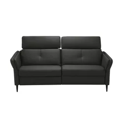 Ledersofa  3-sitzig Cedrik , schwarz , Maße (cm): B: 198 T: 95