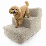 Muralo Hundetreppe 3 Stufen 30 cm, rutschfest, Wasserabweisend - Beige