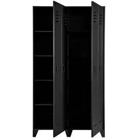Woood Stijn Garderobenschrank 187 x 103 x 40 schwarz