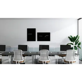 ALLboards Glasboard 60 x 40 cm Schwarz