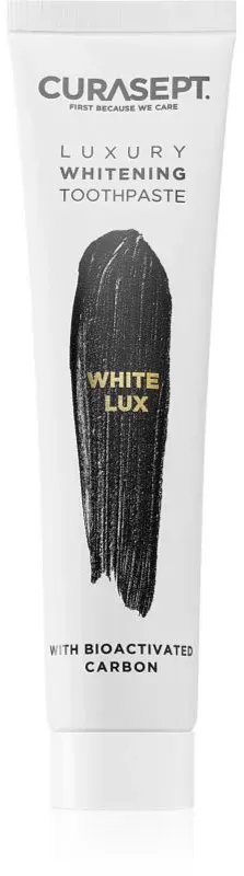 Curasept White Lux Toothpaste bleichende Zahnpasta mit Aktivkohle 75 ml