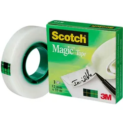 Scotch MagicTM Tape Klebefilm 12 mm  x 33 m matt-unsichtbar