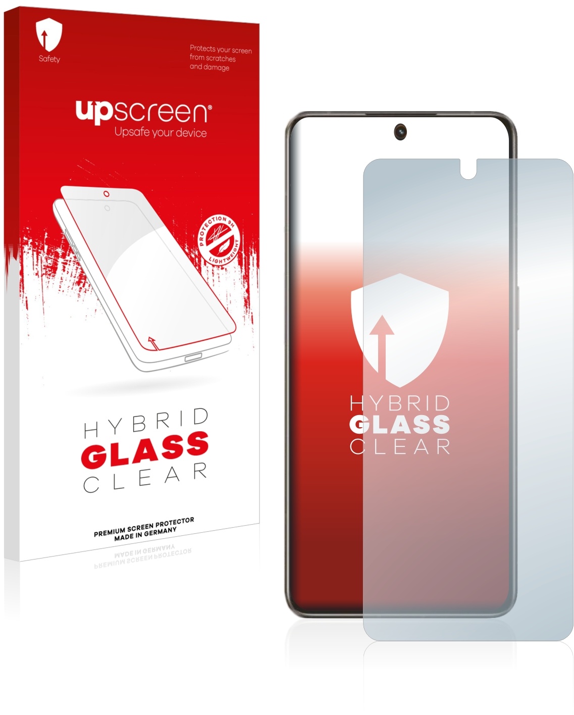 upscreen Hybrid Glass Clear Premium Panzerglasfolie für realme GT2 Explorer Master