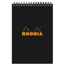 Rhodia Notizblock A5 liniert schwarz