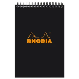 Rhodia Notizblock A5 liniert schwarz