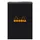 Rhodia Notizblock A5 liniert schwarz