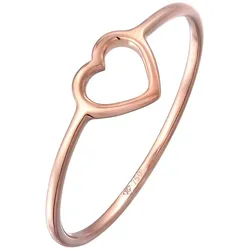 Elli PREMIUM Bandring Herz Symbol Trend 750 Roségold (18 Karat) Ringe   Damen 