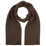 CAMEL ACTIVE Strickschal aus reiner Lammwolle Dunkelbraun, | Gr.: onesize