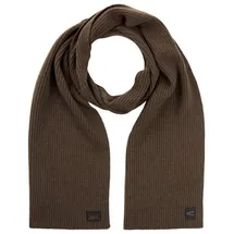 CAMEL ACTIVE Strickschal aus reiner Lammwolle Dunkelbraun, | Gr.: onesize