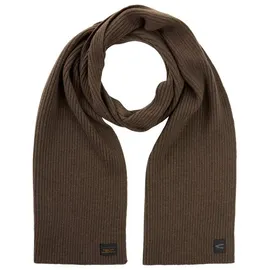 CAMEL ACTIVE Strickschal aus reiner Lammwolle Dunkelbraun, | Gr.: onesize