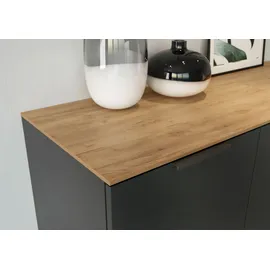 Germania California Highboard Holzwerkstoff Grau/Braun