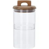 Excellent Houseware Glas für Lebensmittelaufbewahrung, Holzdeckel
