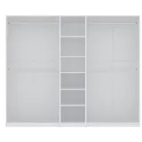 marmex möbel TRES Y/B Garderobenschrank 250x206x51 Weiß