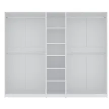 marmex möbel TRES Y/B Garderobenschrank 250x206x51 Weiß