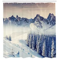 ABAKUHAUS Duschvorhang 175 x 240 cm schwarz-weiß blau-grau