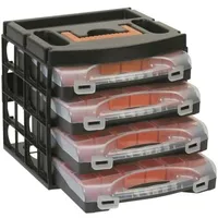 ALUTEC München Alutec Sortimentskoffer-Set (L x B x H) 322 x 279 x 297 mm Anzahl Fächer: 16 variable Unterteilung Inhalt 1St.