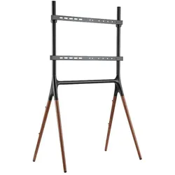 LogiLink BP0078 TV-Ständer mit Walnuss-Holzbeinen, für 49-70" TVs, kippsicher