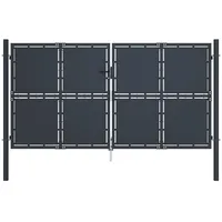 vidaXL Gartentor 300 x 125 cm Anthrazit