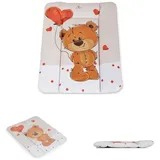 Cangaroo Cangroo Wickelauflage Soft 50 x 70 cm, gepolstert erhöhter Rand, abwaschbar braun