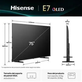 Hisense 75E7Q 75 Zoll QLED 4K Smart TV