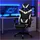 Hti-Living Krit Gaming-Stuhl Schwarz-Weiß