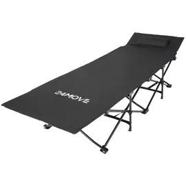 24move Feldbett Campingbett Schwarz