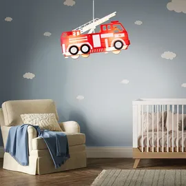 GLOBO LED Feuerwehr Auto Decken Pendel Lampe Leuchte Beleuchtung Kinder- Spiel- Zimmer