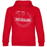 multifanshop Hoodie Deutschland - Meine Fankurve rot M