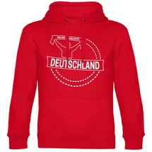 multifanshop Hoodie Deutschland - Meine Fankurve rot M