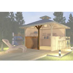 WEKA Treseneingang Bausatz für Gartenhäuser, Holz - beige