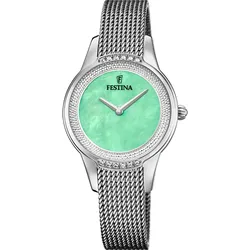 Festina Quarz Damen Mademoiselle F20494/6 - Aquamarin,silber - 30.2mm