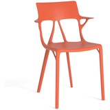 Kartell A.I. Stuhl, Polypropylen, Orange, 55 x 59 x 94 cm, 2 Stück