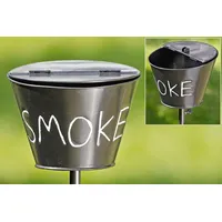 Boltze Sturmaschenbecher Gartenstab H110cm & Schwarz