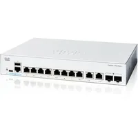Cisco Catalyst 1300 Rackmount Gigabit Managed Switch, 8x RJ-45, 2x RJ-45/SFP (C1300-8T-E-2G)
