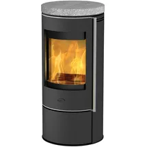 FIREPLACE Rondale Stahl gussgrau/Speckstein