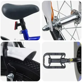 vidaXL Kinderfahrrad 12 Zoll blau/weiß