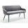SalesFever Sitzbank Komfortable Sitzbank Grau 160 x 61 x 85 cm