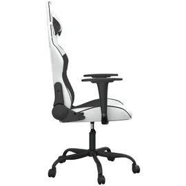 vidaXL Gaming-Stuhl Kunstleder Weiß