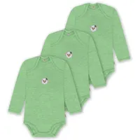 normani Outdoor Sports 3er Pack Baby Merino Body Langarm Auckland in Grün | Gr.: 92