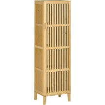 Homcom Bambus Aufbewahrungsschrank 40 x 140 x 30 cm